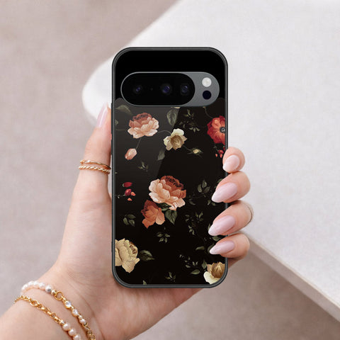 Google Pixel 10 Pro XL Cover - Floral Series 2 - HQ Ultra Shine Premium Infinity Glass Soft Silicon Borders Case