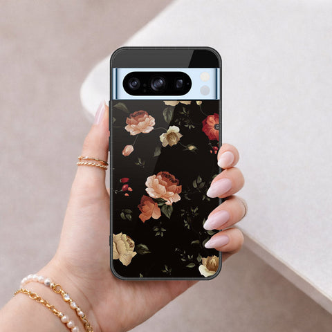 Google Pixel 8 Pro Cover - Floral Series 2 - HQ Ultra Shine Premium Infinity Glass Soft Silicon Borders Case