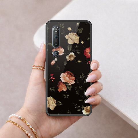 Xiaomi Mi 10 Cover - Floral Series 2 - HQ Ultra Shine Premium Infinity Glass Soft Silicon Borders Case