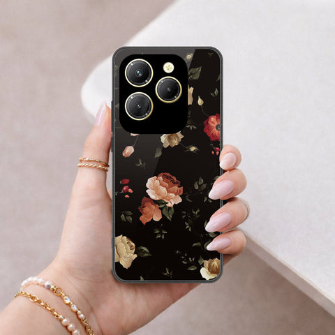Tecno Spark 20 Pro Cover - Floral Series 2 - HQ Ultra Shine Premium Infinity Glass Soft Silicon Borders Case
