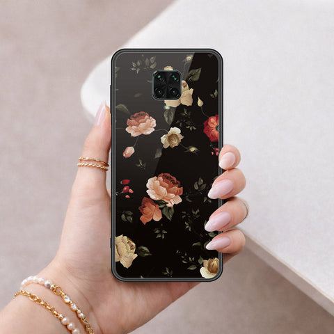 Xiaomi Redmi Note 9 Pro Cover - Floral Series 2 - HQ Ultra Shine Premium Infinity Glass Soft Silicon Borders Case