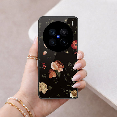 Vivo X200 Pro Cover - Floral Series 2 - HQ Ultra Shine Premium Infinity Glass Soft Silicon Borders Case