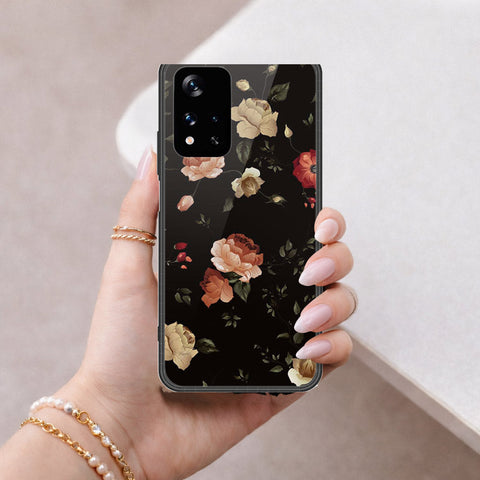 Xiaomi Redmi Note 11 5G Cover - Floral Series 2 - HQ Ultra Shine Premium Infinity Glass Soft Silicon Borders Case