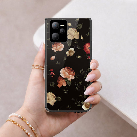Realme Narzo 50A Prime Cover - Floral Series 2 - HQ Ultra Shine Premium Infinity Glass Soft Silicon Borders Case