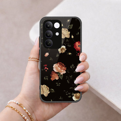 Realme C85 Pro Cover - Floral Series 2 - HQ Ultra Shine Premium Infinity Glass Soft Silicon Borders Case
