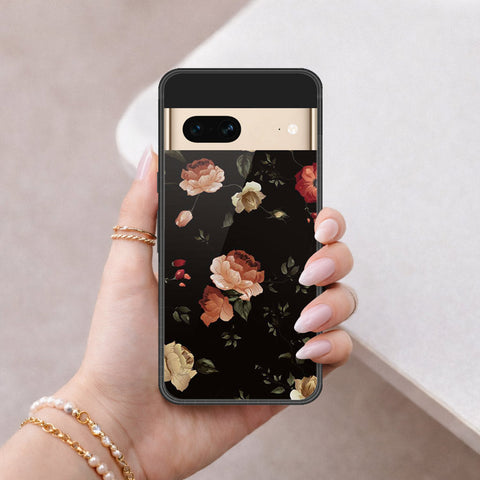 Google Pixel 7 Cover - Floral Series 2 - HQ Ultra Shine Premium Infinity Glass Soft Silicon Borders Case