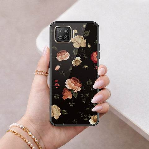 Oppo Reno4 Lite Cover - Floral Series 2 - HQ Ultra Shine Premium Infinity Glass Soft Silicon Borders Case