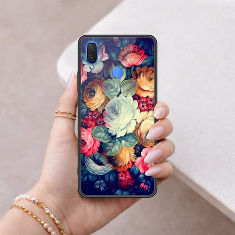 Huawei Y7 Prime 2019 / Y7 2019 / Y7 Pro 2019 Cover - Floral Series 2 - HQ Ultra Shine Premium Infinity Glass Soft Silicon Borders Case