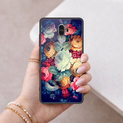 Huawei Mate 9 Cover - Floral Series 2 - HQ Ultra Shine Premium Infinity Glass Soft Silicon Borders Case