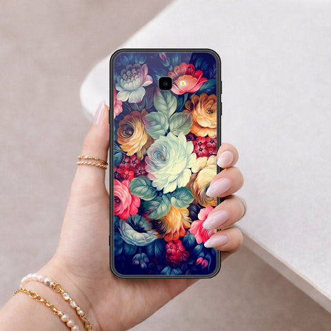 Samsung Galaxy J4 Plus Cover - Floral Series 2 - HQ Ultra Shine Premium Infinity Glass Soft Silicon Borders Case