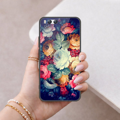 Xiaomi Mi 6 Cover - Floral Series 2 - HQ Ultra Shine Premium Infinity Glass Soft Silicon Borders Case