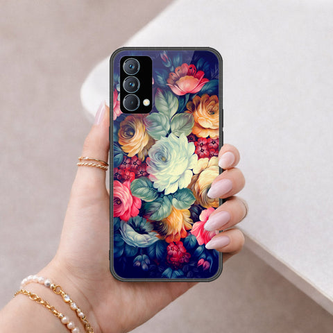 Realme GT Master Cover - Floral Series 2 - HQ Ultra Shine Premium Infinity Glass Soft Silicon Borders Case