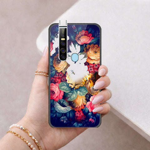 Tecno Camon 15 Pro Cover - Floral Series 2 - HQ Ultra Shine Premium Infinity Glass Soft Silicon Borders Case