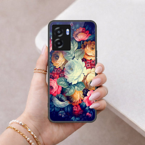 Realme Narzo 50 4G Cover - Floral Series 2 - HQ Ultra Shine Premium Infinity Glass Soft Silicon Borders Case