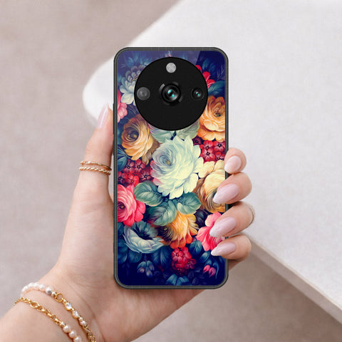 Realme 11 Pro Cover - Floral Series 2 - HQ Ultra Shine Premium Infinity Glass Soft Silicon Borders Case