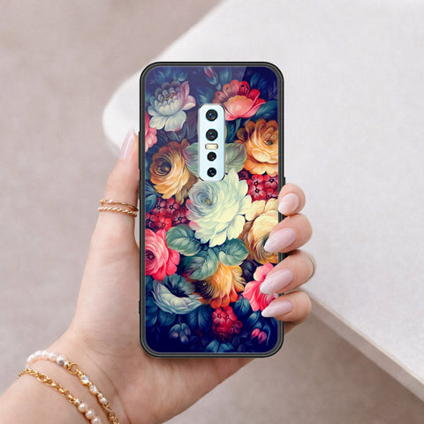 Vivo V17 Pro Cover - Floral Series 2 - HQ Ultra Shine Premium Infinity Glass Soft Silicon Borders Case
