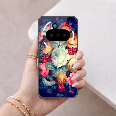 Nothing Phone 3a Cover - Floral Series 2 - HQ Ultra Shine Premium Infinity Glass Soft Silicon Borders Case