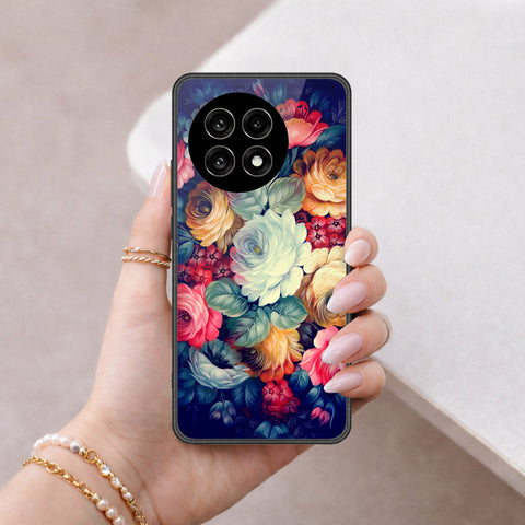 OnePlus Ace 5 Pro Cover - Floral Series 2 - HQ Ultra Shine Premium Infinity Glass Soft Silicon Borders Case