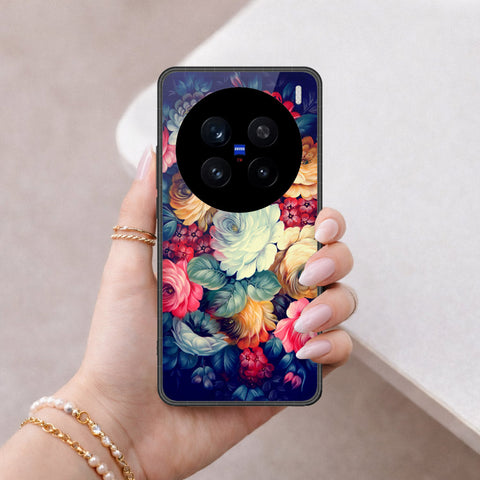 Vivo V7 Plus Cover - Floral Series 2 - HQ Ultra Shine Premium Infinity Glass Soft Silicon Borders Case