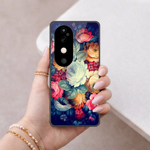 Vivo S19 Pro Cover - Floral Series 2 - HQ Ultra Shine Premium Infinity Glass Soft Silicon Borders Case