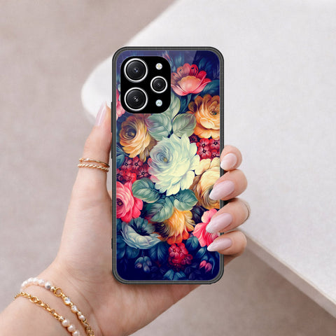 Xiaomi Redmi Note 12R Cover - Floral Series 2 - HQ Ultra Shine Premium Infinity Glass Soft Silicon Borders Case