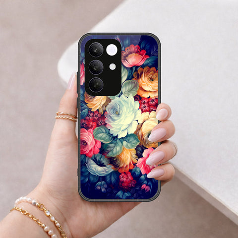 Realme C85 Pro Cover - Floral Series 2 - HQ Ultra Shine Premium Infinity Glass Soft Silicon Borders Case