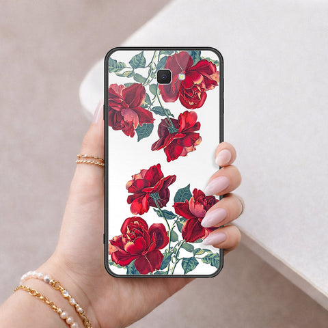 Samsung Galaxy J7 Prime Cover - Floral Series 2 - HQ Ultra Shine Premium Infinity Glass Soft Silicon Borders Case