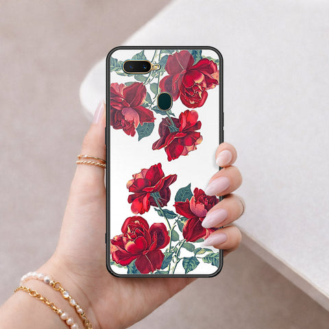 Oppo A5s Cover - Floral Series 2 - HQ Ultra Shine Premium Infinity Glass Soft Silicon Borders Case