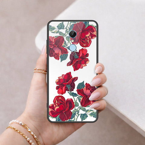 Xiaomi Redmi Note 5 / Redmi 5 Plus Cover - Floral Series 2 - HQ Ultra Shine Premium Infinity Glass Soft Silicon Borders Case