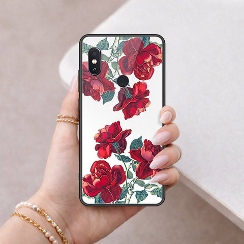 Xiaomi Redmi Note 5 Pro Cover - Floral Series 2 - HQ Ultra Shine Premium Infinity Glass Soft Silicon Borders Case