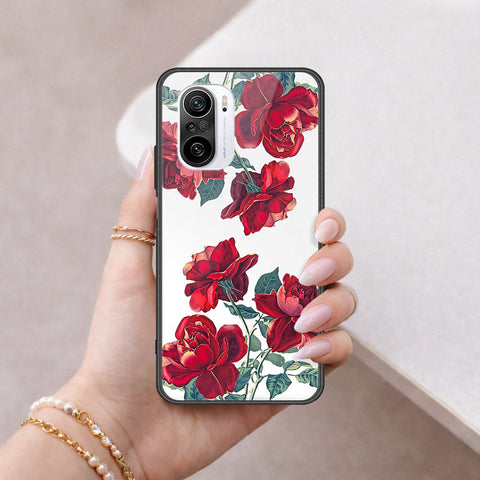 Xiaomi Redmi K40 Pro Plus Cover - Floral Series 2 - HQ Ultra Shine Premium Infinity Glass Soft Silicon Borders Case