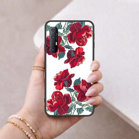 Oppo Reno 3 Pro Cover - Floral Series 2 - HQ Ultra Shine Premium Infinity Glass Soft Silicon Borders Case