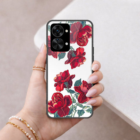 OnePlus Nord 2T Cover - Floral Series 2 - HQ Ultra Shine Premium Infinity Glass Soft Silicon Borders Case