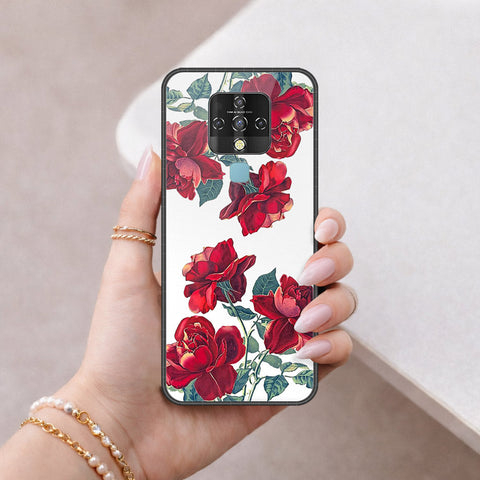 Tecno Camon 16 Pro Cover - Floral Series 2 - HQ Ultra Shine Premium Infinity Glass Soft Silicon Borders Case