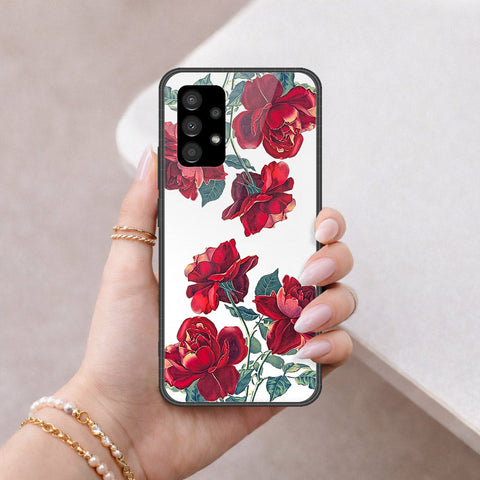 Samsung Galaxy A73 5G Cover - Floral Series 2 - HQ Ultra Shine Premium Infinity Glass Soft Silicon Borders Case