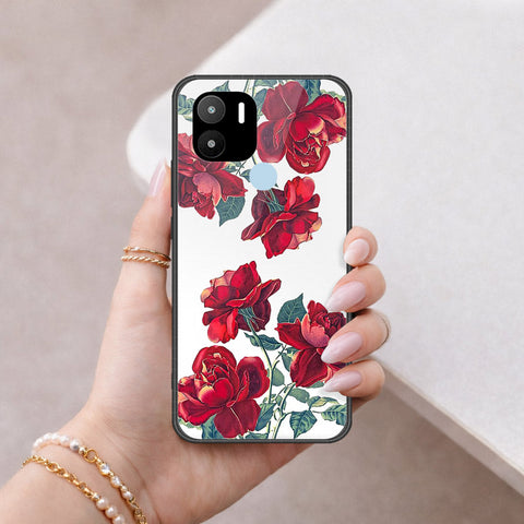 Xiaomi Redmi A2 Plus Cover - Floral Series 2 - HQ Ultra Shine Premium Infinity Glass Soft Silicon Borders Case
