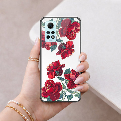 Xiaomi Redmi Note 12 Pro 4G Cover - Floral Series 2 - HQ Ultra Shine Premium Infinity Glass Soft Silicon Borders Case