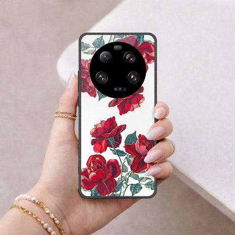 Xiaomi 13 Ultra Cover - Floral Series 2 - HQ Ultra Shine Premium Infinity Glass Soft Silicon Borders Case