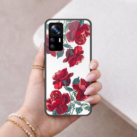 Xiaomi Redmi K50 Ultra Cover - Floral Series 2 - HQ Ultra Shine Premium Infinity Glass Soft Silicon Borders Case
