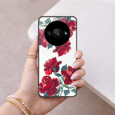 Xiaomi Poco C61 Cover - Floral Series 2 - HQ Ultra Shine Premium Infinity Glass Soft Silicon Borders Case