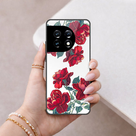 OnePlus Ace 2 Pro Cover - Floral Series 2 - HQ Ultra Shine Premium Infinity Glass Soft Silicon Borders Case