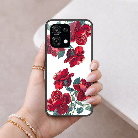 Oppo F31 Cover - Floral Series 2 - HQ Ultra Shine Premium Infinity Glass Soft Silicon Borders Case