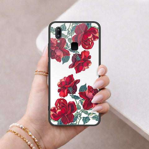 Vivo Y91 Cover - Floral Series 2 - HQ Ultra Shine Premium Infinity Glass Soft Silicon Borders Case