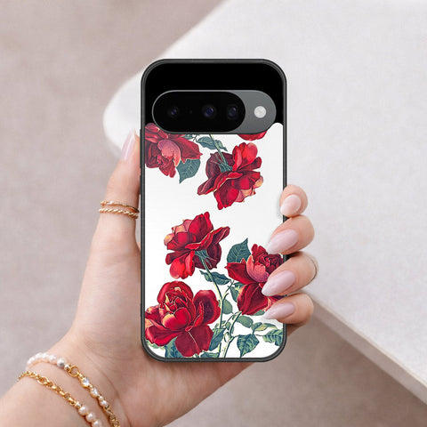 Google Pixel 10 Cover - Floral Series 2 - HQ Ultra Shine Premium Infinity Glass Soft Silicon Borders Case