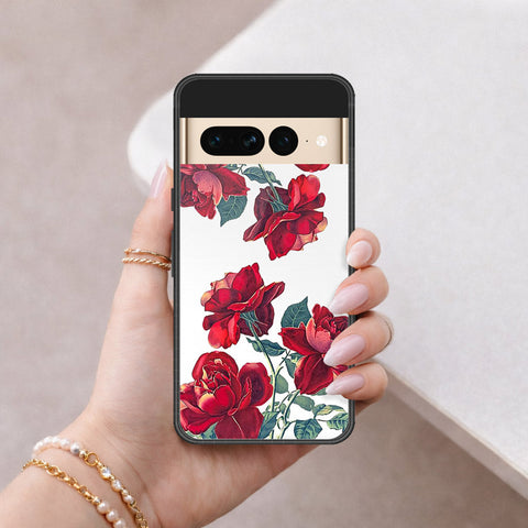 Google Pixel 7 Pro Cover - Floral Series 2 - HQ Ultra Shine Premium Infinity Glass Soft Silicon Borders Case