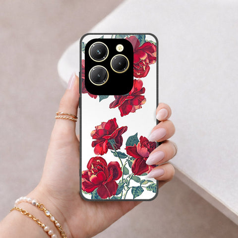 Tecno Spark 20 Pro Cover - Floral Series 2 - HQ Ultra Shine Premium Infinity Glass Soft Silicon Borders Case