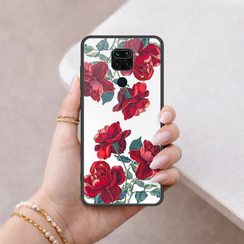 Xiaomi Redmi 10X 4G Cover - Floral Series 2 - HQ Ultra Shine Premium Infinity Glass Soft Silicon Borders Case