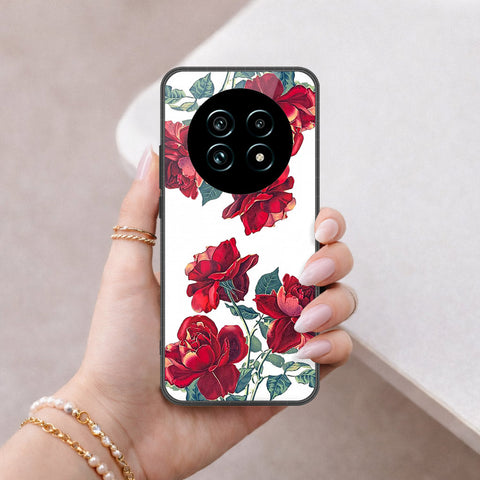 Realme 13 Plus 5G Cover - Floral Series 2 - HQ Ultra Shine Premium Infinity Glass Soft Silicon Borders Case