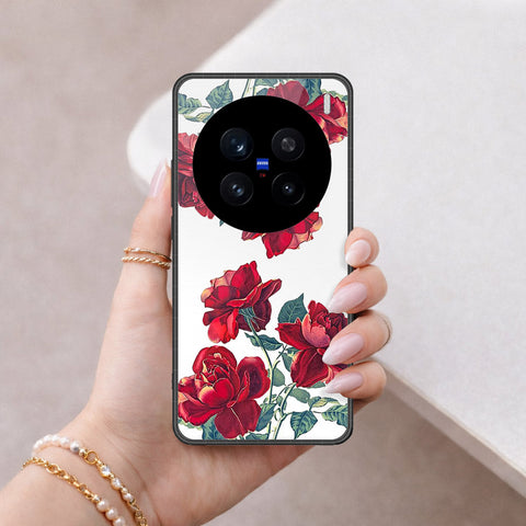 Vivo V7 Plus Cover - Floral Series 2 - HQ Ultra Shine Premium Infinity Glass Soft Silicon Borders Case