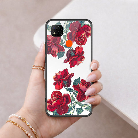 Xiaomi Poco C31 Cover - Floral Series 2 - HQ Ultra Shine Premium Infinity Glass Soft Silicon Borders Case
